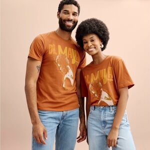 Adult Sonoma Community™ Black History Month Dr. Maya Angelou Tee Size M Orange